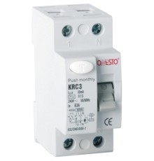 Диференційне реле (ПЗВ) ONESTO 1п+N 40А RCD 30mA, тип AC (KRC3) (0310.)