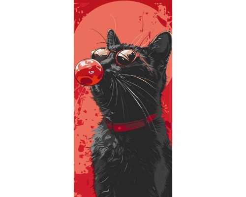 Картина по номерам ArtCraft Файний кіт 40х80 см (11558-AC)