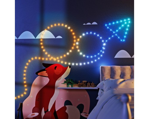 Гірлянда Twinkly Smart LED Strings USB 100 Star-shaped RGB LEDs, Clear Wire, USB-C 6м (TWKS100RGB-T)