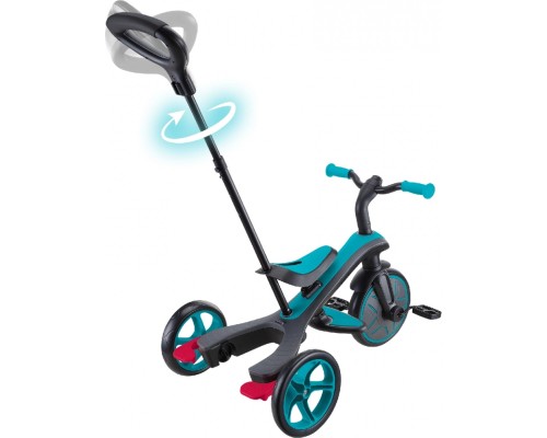 Дитячий велосипед Globber Explorer Trike 4 в 1, бірюзовий (634-105)