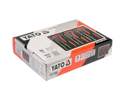 Набір інструментів Yato для ремонту різьби M6х1,0х10,8 мм; М8х1, 25х10, 8 мм; М10х1, 5х13, 5 мм (YT-1769)