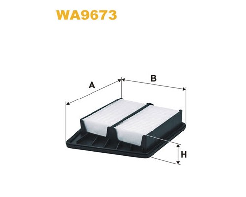 Повітряний фільтр для автомобіля Wixfiltron WA9673