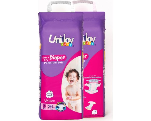 Підгузки Unijoy baby Soft М 3 (6-11 кг) 36 шт (6998526216187)