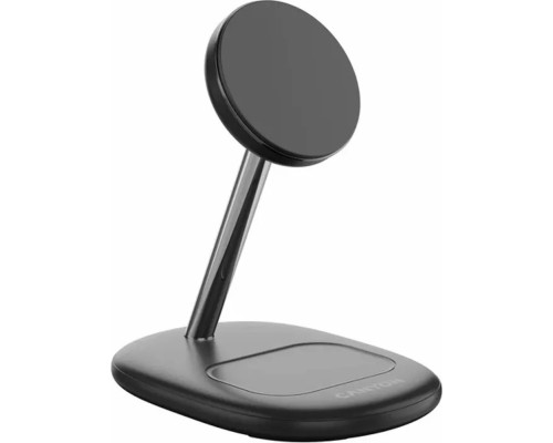 Зарядний пристрій Canyon wireless charger WCS-205 15W Qi2 2in1 w/o adapter Black (CNS-WCS205BW/A)