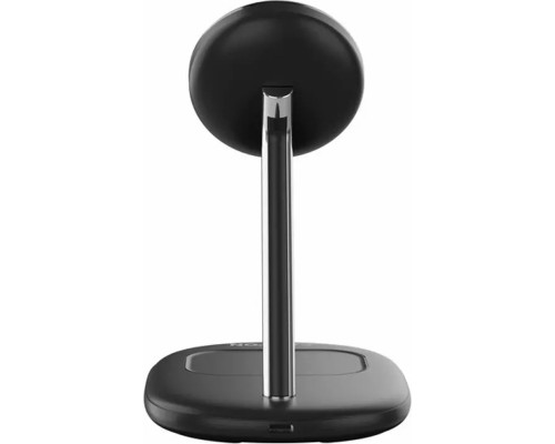 Зарядний пристрій Canyon wireless charger WCS-205 15W Qi2 2in1 w/o adapter Black (CNS-WCS205BW/A)