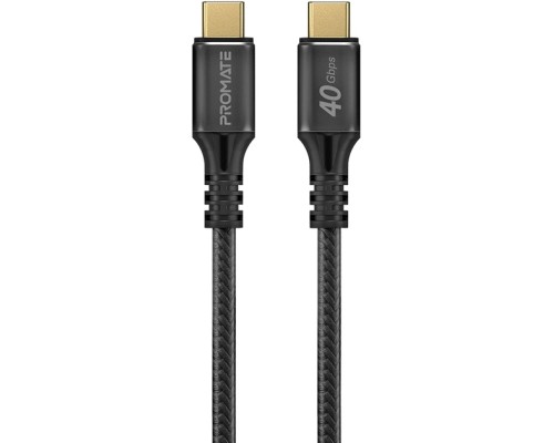 Дата кабель USB-C to USB-C powerbolt240-2m.black Promate (powerbolt240-2m.black)