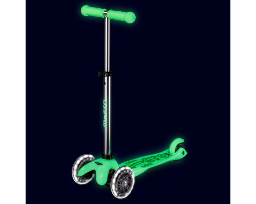 Самокат Micro Mini Deluxe Glow LED Крижаний лайм (MMD216)
