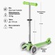 Самокат Micro Mini Deluxe Glow LED Крижаний лайм (MMD216)