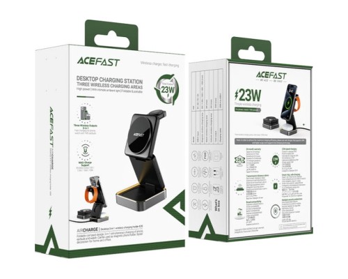 Зарядний пристрій Acefast Wireless QI 3in1 15W E20 (6974316283478)