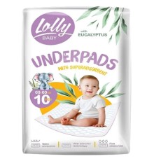 Пелюшки для малюків Lolly 60*60 см 10 шт (4820174981808)