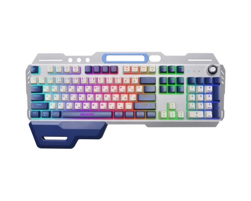 Клавіатура Maxxter KBG-RGB-01-UA RGB USB Metal (KBG-RGB-01-UA)