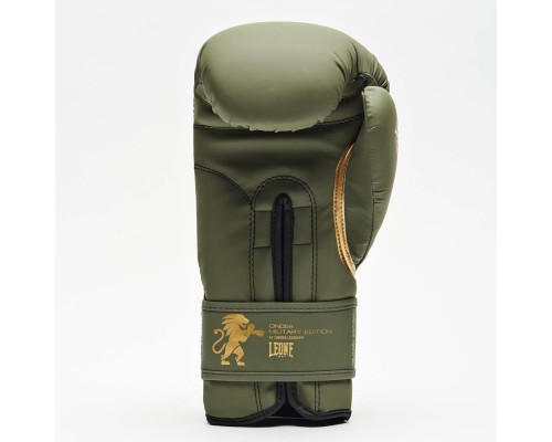Боксерські рукавички Leone GN059G Military Edition Green 16 унцій (GN059G_Green_16oz)