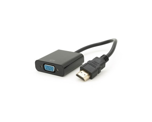 Перехідник HDMI M to VGA F 0.1m 4K/2K black Voltronic (YT-C-HDMI(M)/VGA(F)-B)