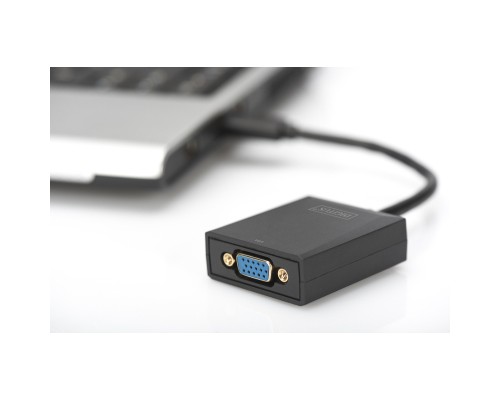 Перехідник USB 3.0 AM to VGA F 0.15m Full HD Digitus (DA-70840)