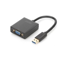 Перехідник USB 3.0 AM to VGA F 0.15m Full HD Digitus (DA-70840)
