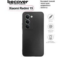 Чохол до мобільного телефона BeCover Silicone Xiaomi Redmi 15 Black (713782)