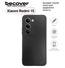 Чохол до мобільного телефона BeCover Silicone Xiaomi Redmi 15 Black (713782)