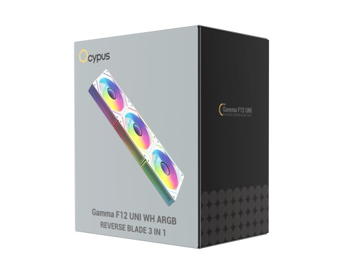 Кулер до корпусу OCYPUS GAMMA F12 UNI WH ARG (GAMMA-F12-WH3AM01U-GL)