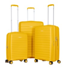 Набір валіз 2E Aero (L+M+S), бурштиново-жовті (2E-SPP-AERO-SET3-AY)