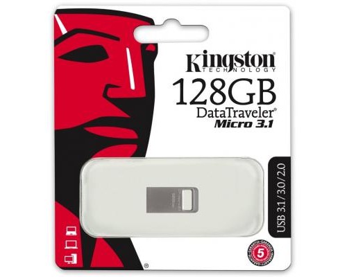 USB флеш накопичувач Kingston 128GB DT Micro 3.1 USB 3.1 (DTMC3/128GB)