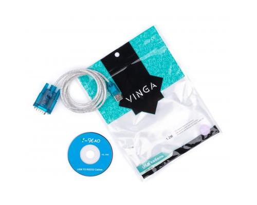 Кабель для передачі даних USB to COM Vinga (USBCOM01-1.2)