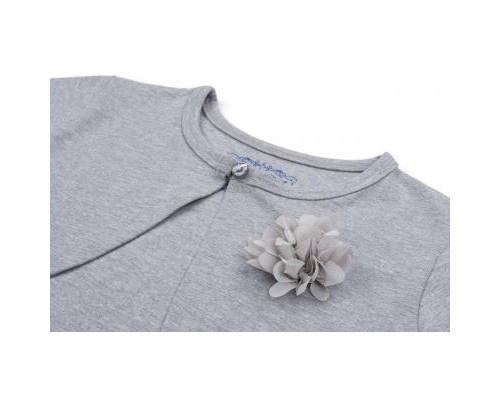 Болеро дитяче Breeze з квіткою (6712-164G-gray)