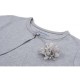 Болеро дитяче Breeze з квіткою (6712-164G-gray)