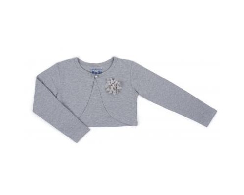 Болеро дитяче Breeze з квіткою (6712-164G-gray)