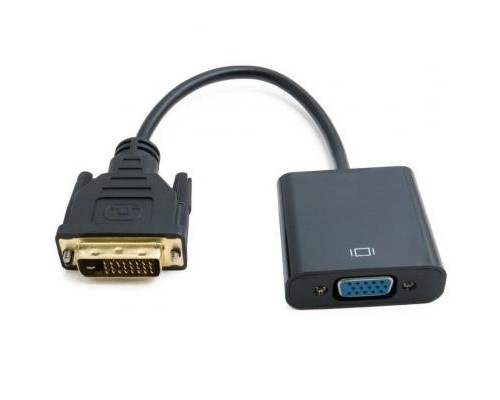 Перехідник DVI-D Dual Link (Male)-VGA (Female), 0.15 m Extradigital (KBV1685)