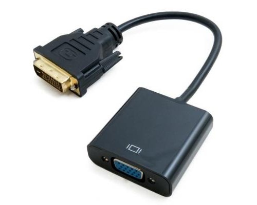 Перехідник DVI-D Dual Link (Male)-VGA (Female), 0.15 m Extradigital (KBV1685)