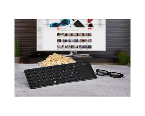 Клавіатура 2E KT100 Touch Wireless Black (2E-KT100WB)