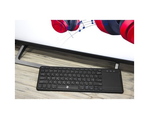 Клавіатура 2E KT100 Touch Wireless Black (2E-KT100WB)