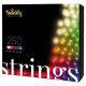 Гірлянда Twinkly Smart LED Pro Strings RGBW 250, одинарна лінія, AWG22, IP65, (TWP-S-CA-1X250SPP-B)