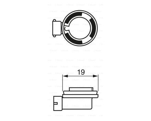 Автолампа Bosch галогенова 35W (1 987 302 081)