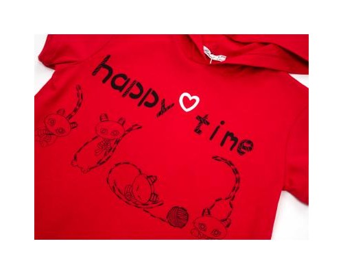 Плаття дитяче Bushra з капюшоном (211007-116G-red)