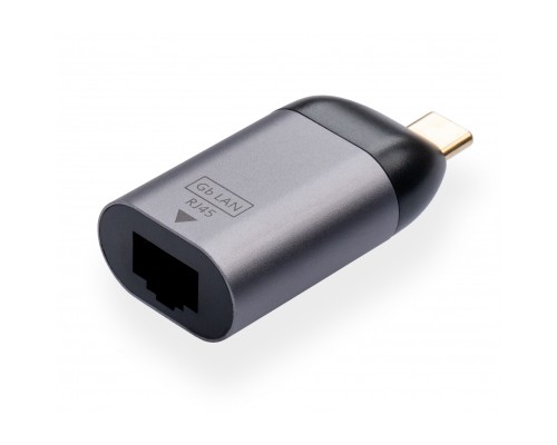 Перехідник Type-C Male to RJ45 Lan 1 Gbps compact Vinga (VCPATCLGBC)