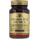 Вітамін Solgar Вітамін В12 (Ціанокобаламін), Vitamin B12, 100 мкг, 100 табл (SOL-03180)