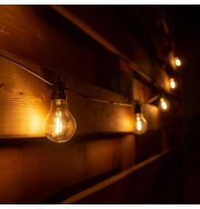 Гірлянда YES! Fun ретро LED вулична 10 ламп, 6 м, IP44, тепло-біла, 8 м (801172)