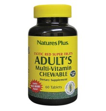 Мультивітамін Natures Plus Мультивітаміни для Дорослих, Смак ягід, 60 жувальних (NTP30871)