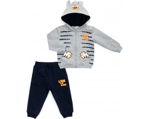 Спортивний костюм дитячий Breeze з тигриками (16109-80B-gray)