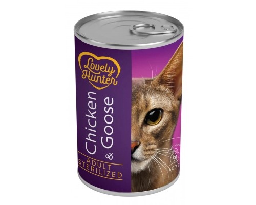 Консерви для котів Lovely Hunter Adult Sterilised Chicken&Goose 400 г (LHU45348)