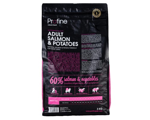Сухий корм для собак Profine Adult Salmon з лососем і картоплею 3 кг (8595602517589)