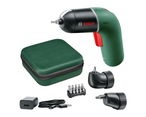 Викрутка акумуляторна Bosch IXO VI (full), 4.5 Нм, 10 біт, 2 насадки, кейс (0.603.9C7.122)