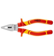 Плоскогубці Neo Tools 180 мм, 1000 В, CrV, поліровані (01-221)