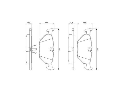 Гальмівні колодки Bosch 0 986 469 960