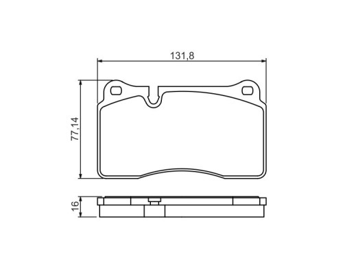 Гальмівні колодки Bosch 0 986 494 207