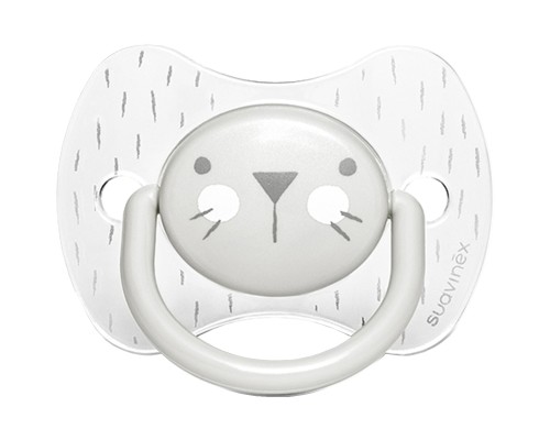 Пустушка Suavinex Hygge Затишні історії фізіологічна, 6-18 міс. сіра (306602)