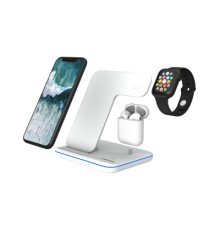 Зарядний пристрій Canyon 3in1 Wireless charger (CNS-WCS302W)