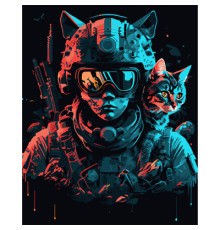 Картина по номерам Santi Кіборг, 40*50 см (954469)