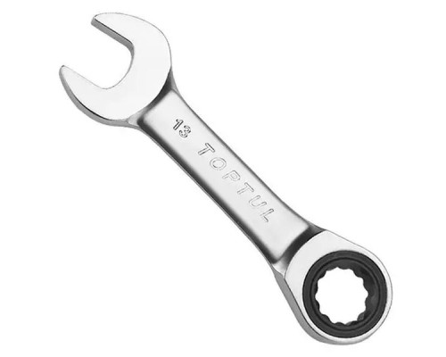 Ключ Toptul комбінований з тріскачкою укорочений 17мм (AOAB1717)